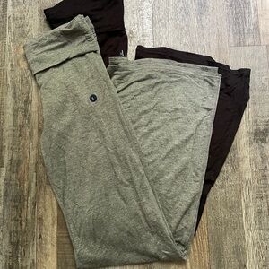 Lot of 2 - Hollister Gilly Hicks NWT Soft Flare Foldover Lounge Bottoms